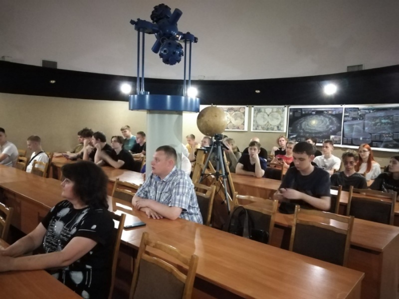 Посещение планетария БГПУ студентами и сотрудниками БГАТУ