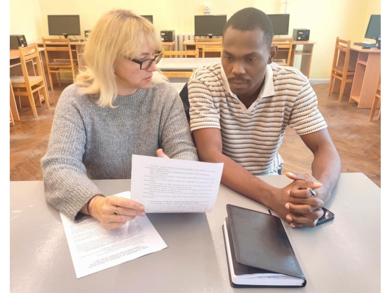 Обучение иностранных студентов на факультете предпринимательства и управления