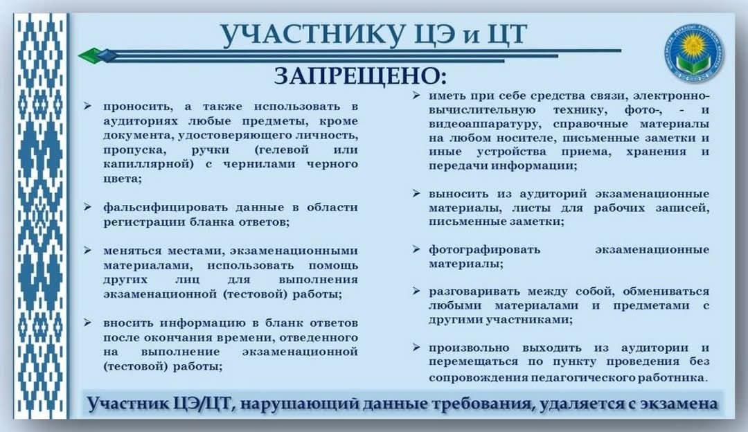 Участнику ЦЭ и ЦТ